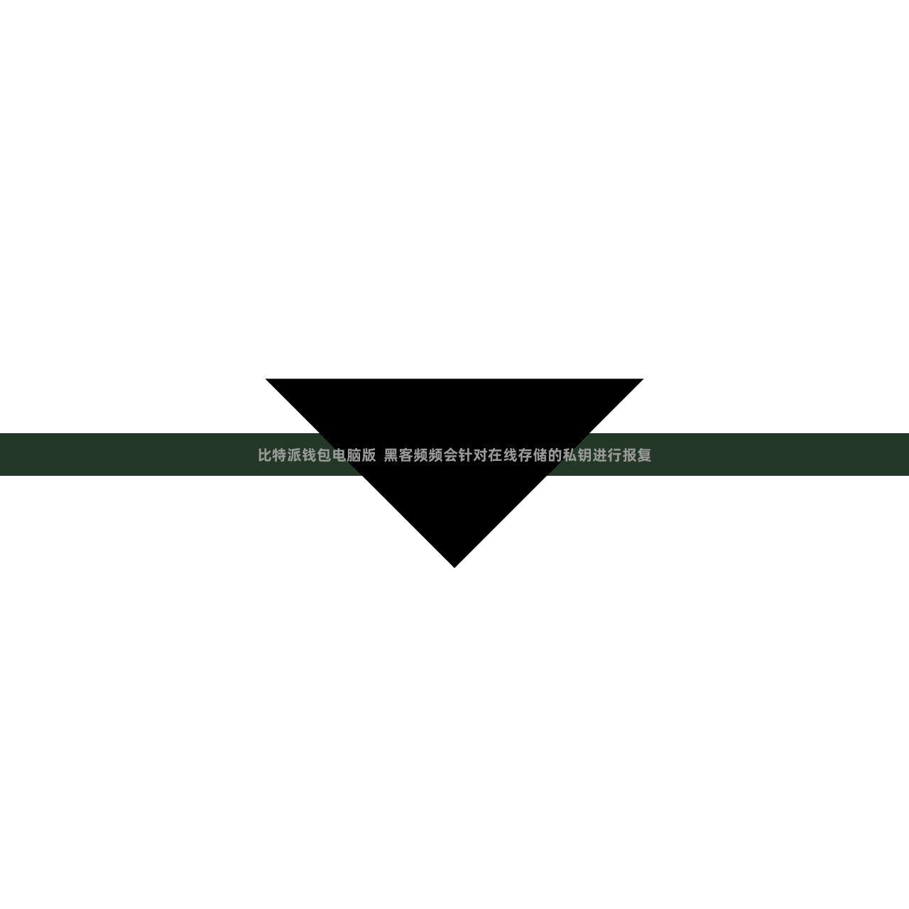 比特派钱包电脑版 黑客频频会针对在线存储的私钥进行报复