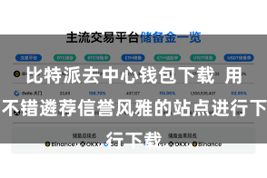 比特派去中心钱包下载 用户不错遴荐信誉风雅的站点进行下载