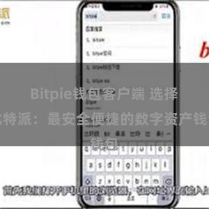 Bitpie钱包客户端 选择比特派：最安全便捷的数字资产钱包