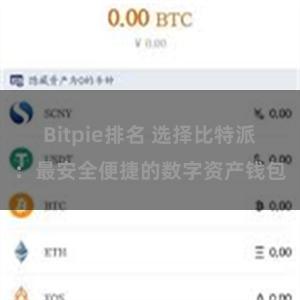 Bitpie排名 选择比特派：最安全便捷的数字资产钱包