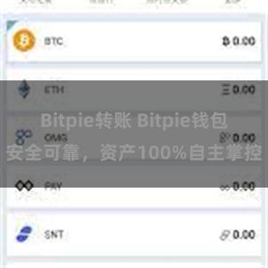 Bitpie转账 Bitpie钱包安全可靠，资产100%自主掌控