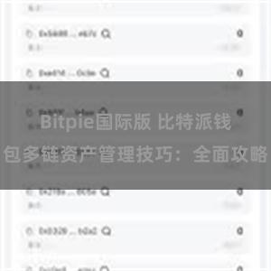 Bitpie国际版 比特派钱包多链资产管理技巧：全面攻略