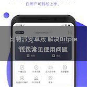 比特派安卓版 解决Bitpie钱包常见使用问题