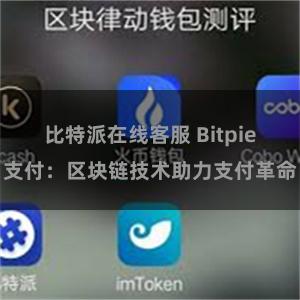 比特派在线客服 Bitpie支付：区块链技术助力支付革命