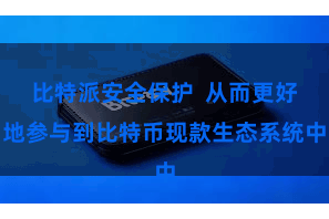 比特派安全保护 从而更好地参与到比特币现款生态系统中