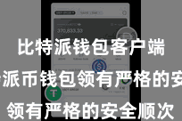 比特派钱包客户端  比特派币钱包领有严格的安全顺次