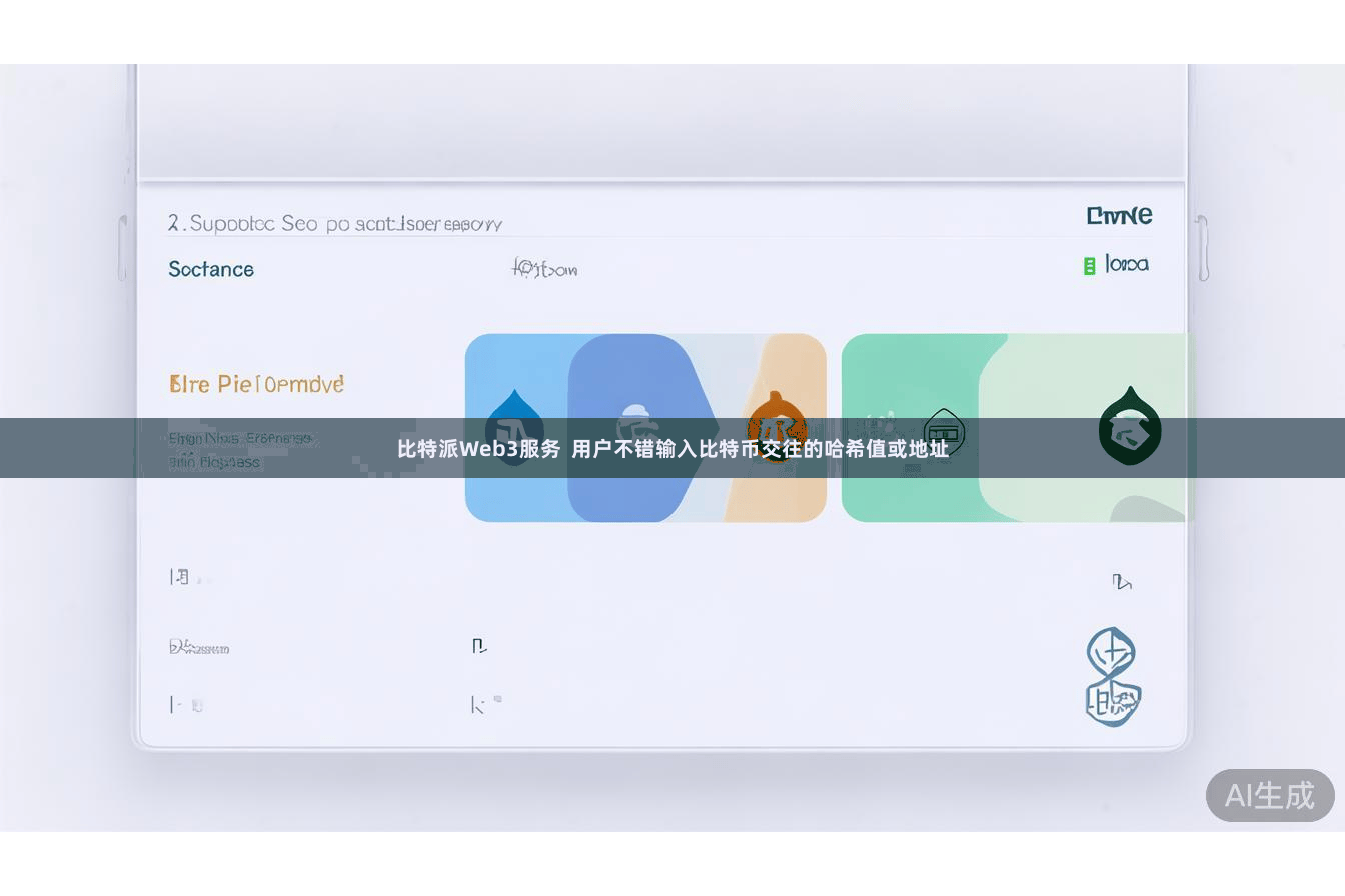 比特派Web3服务  用户不错输入比特币交往的哈希值或地址