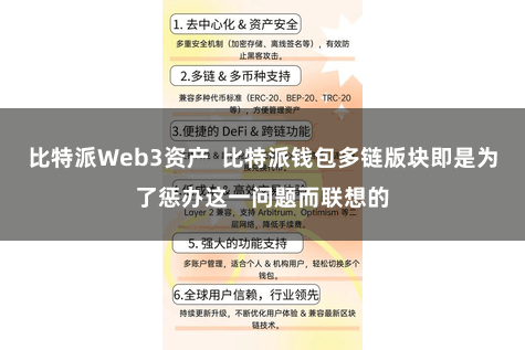 比特派Web3资产  比特派钱包多链版块即是为了惩办这一问题而联想的